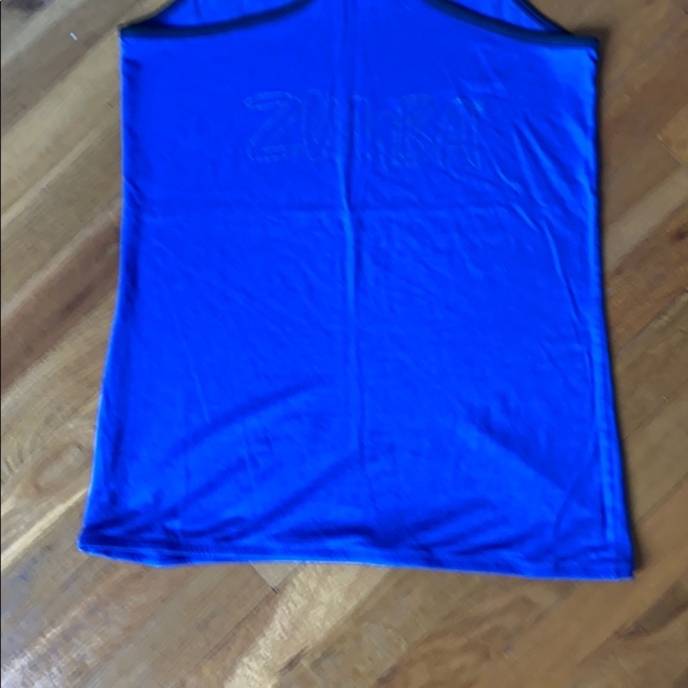 Zumba Blue Racer Back Top - Picture 11 of 11